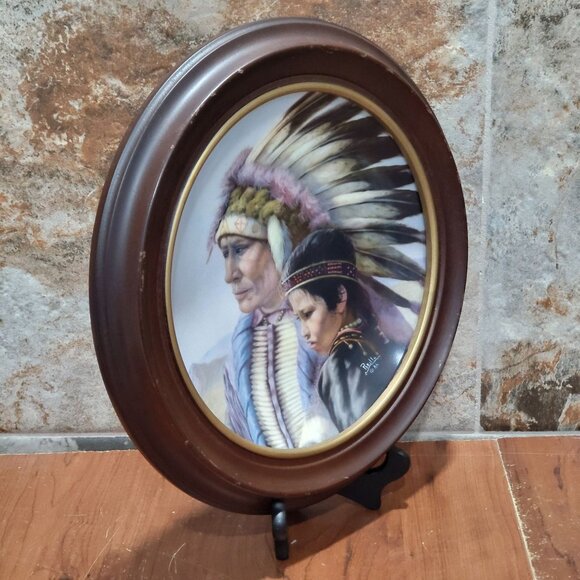Vague Shadows The Sioux Nation Decorative Collector Plate by Perillo Forth Issue - Picture 5 of 13